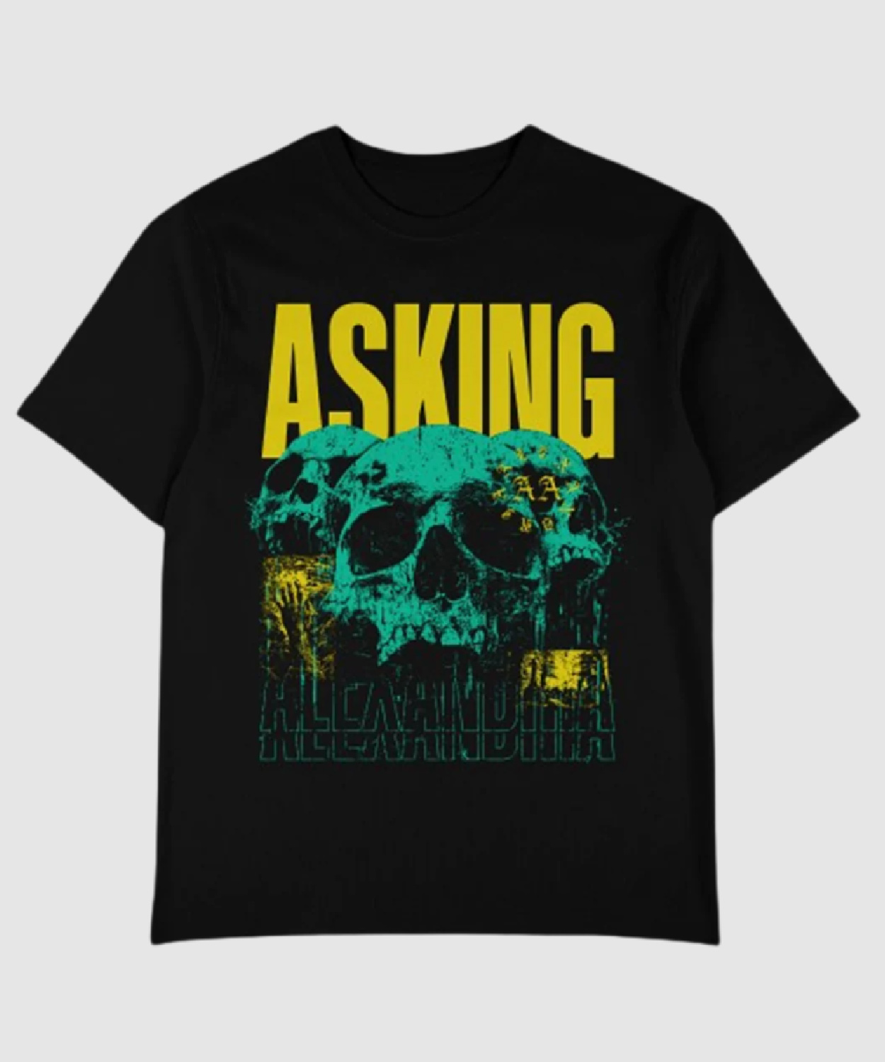 Askingalexandria Asking Skull Tee Askingalexandria Store Merch