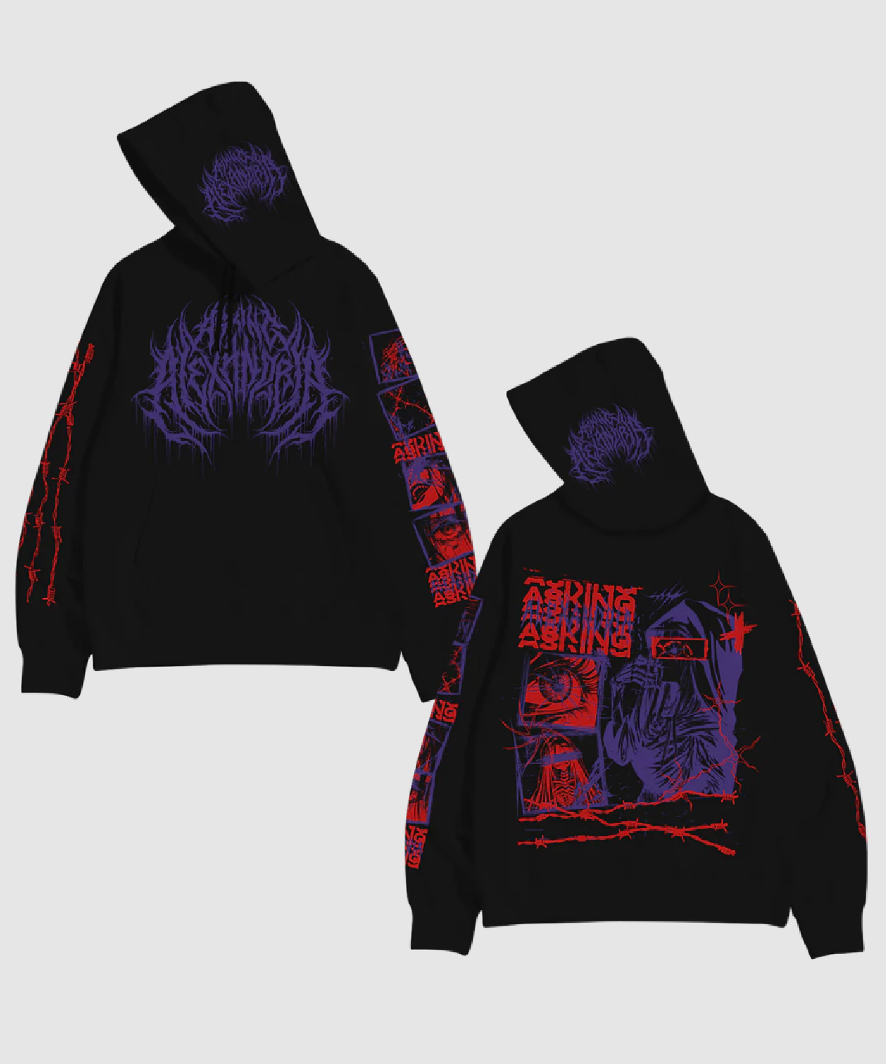 Askingalexandria Black Deathcore Hoodie Askingalexandria Store