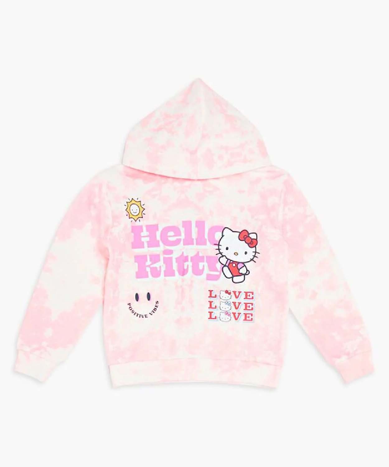 Forever21 Merch Store Girls Hello Kitty Tie Dye Hoodie Forever21 Shop