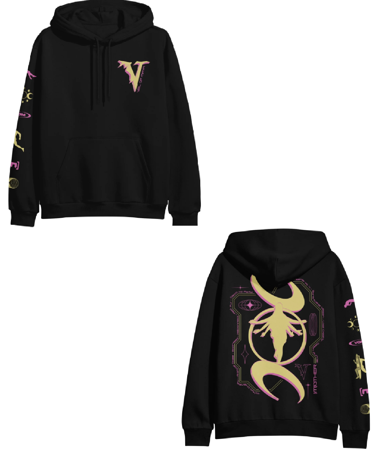 3D Shapes Black Hoodie Veil Of Maya And Shop