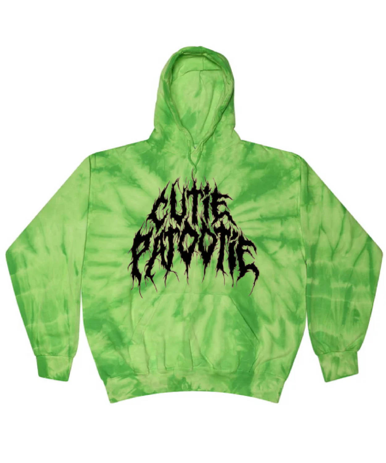 A Good Cult Multi Green Tie Dye Cutie Patootie Hoodie