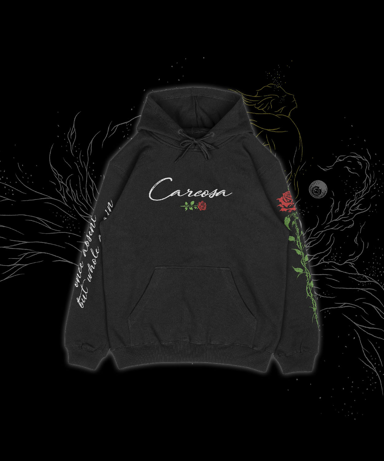 Absent Rose Hoodie Carcosabc Shop