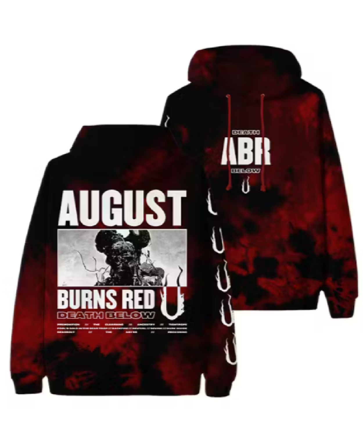 August Burns Red Death Below Red Dye Hoodie