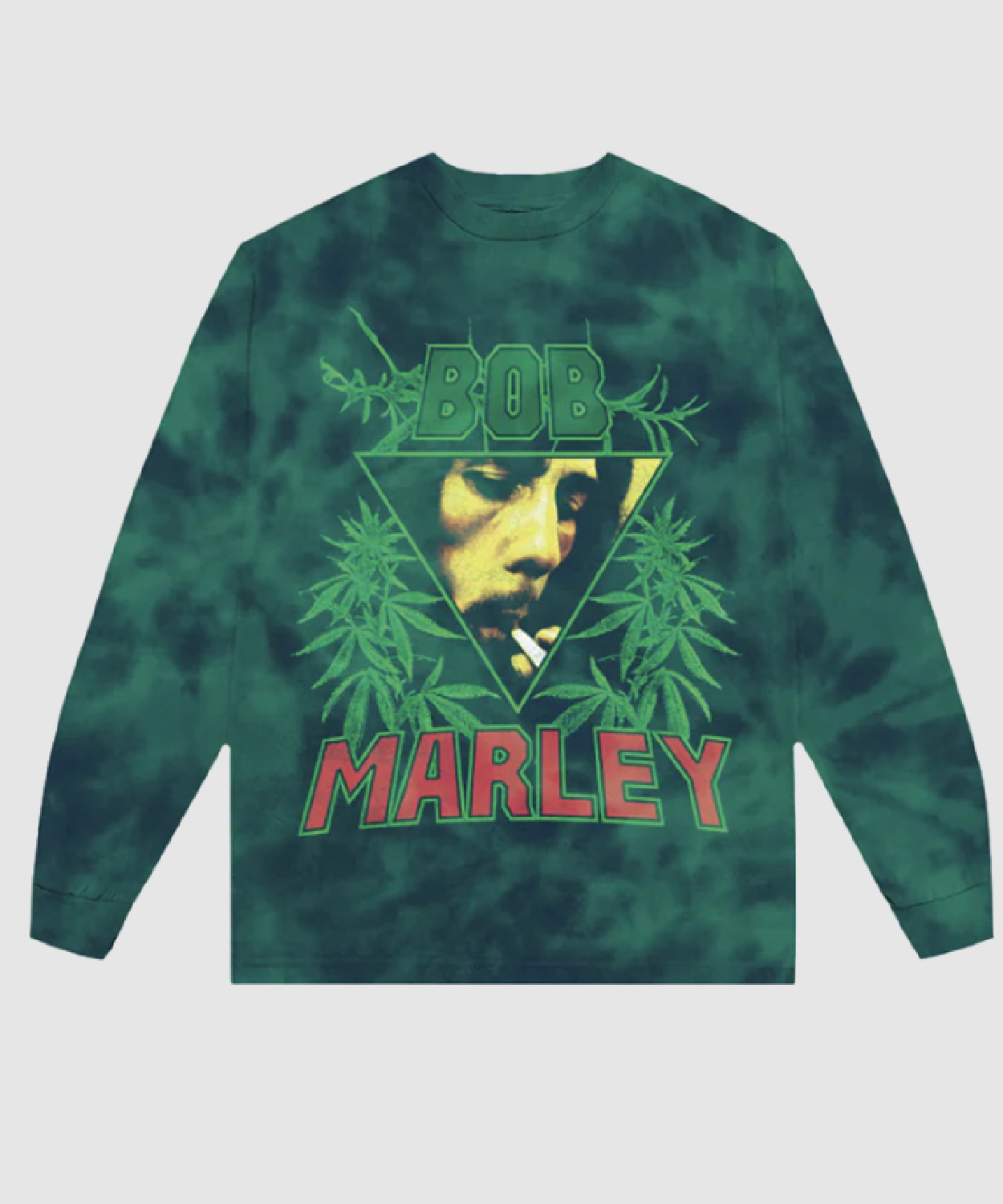 Bob Marley Green Tie Dye Longsleeve T Shirt Bob Marley Shop