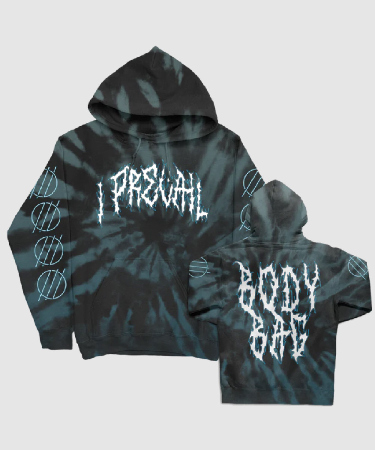 Body Bag Black Blue Dye Hoodie I Prevail Merch