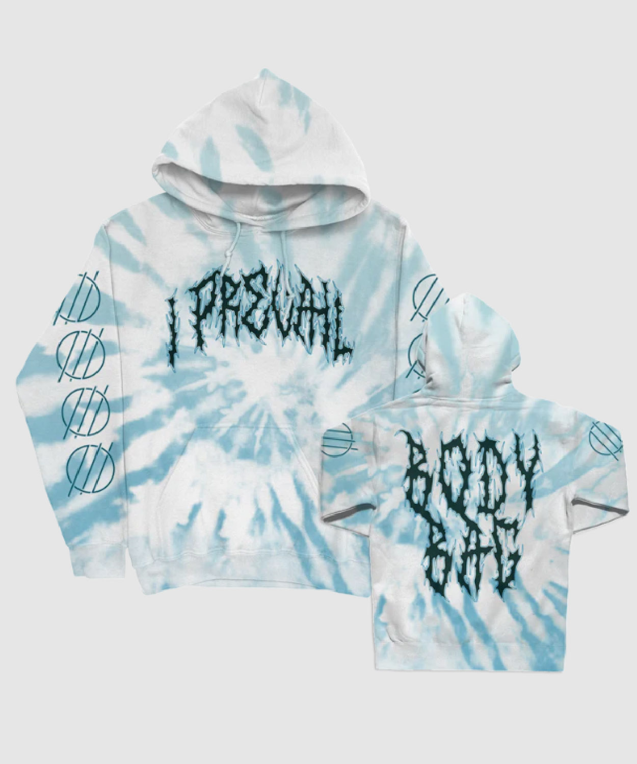 Body Bag White Blue Dye Hoodie I Prevail Merch