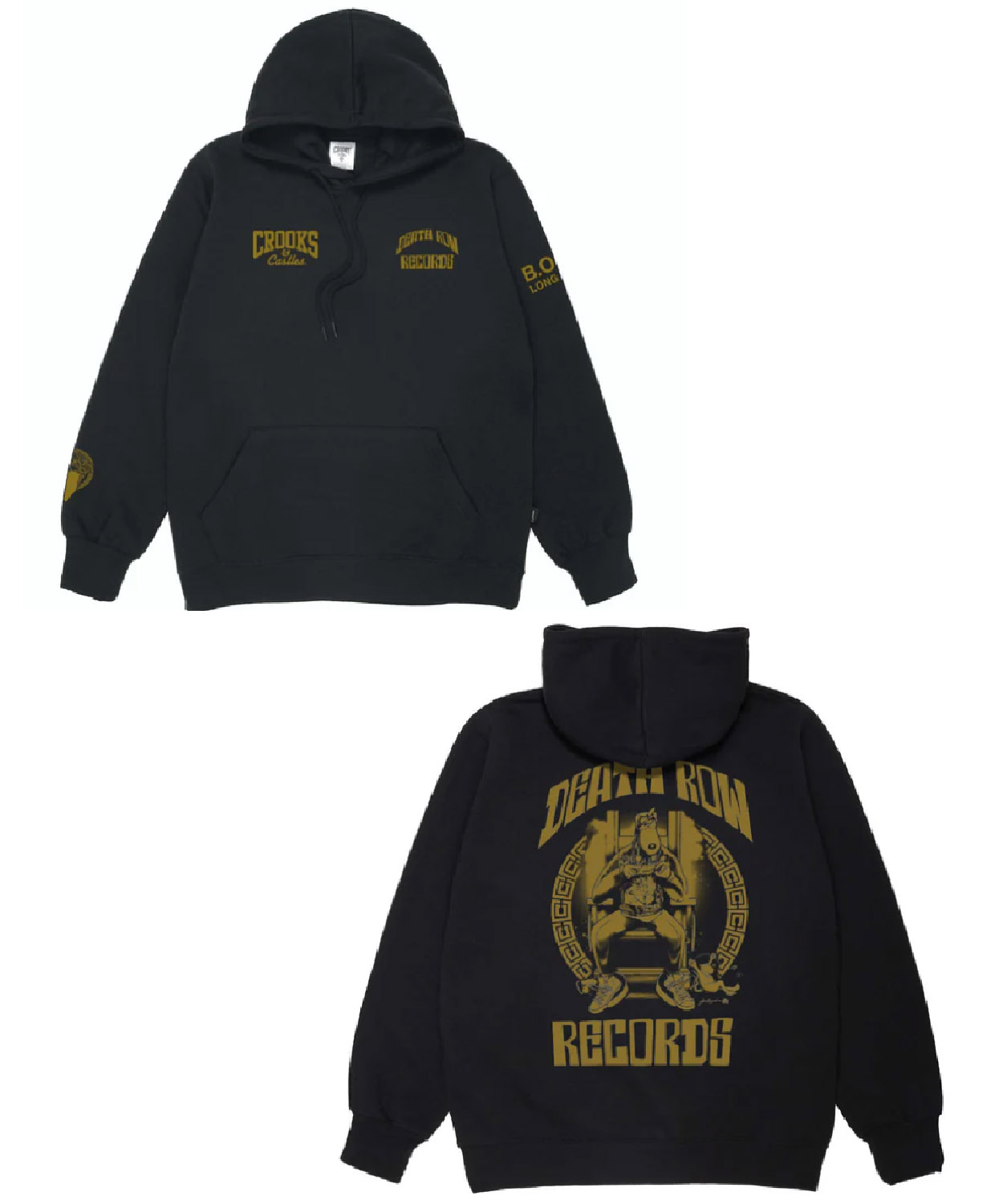 Death Row X Crooks In Gold Hoodie Snoopermarket Shop