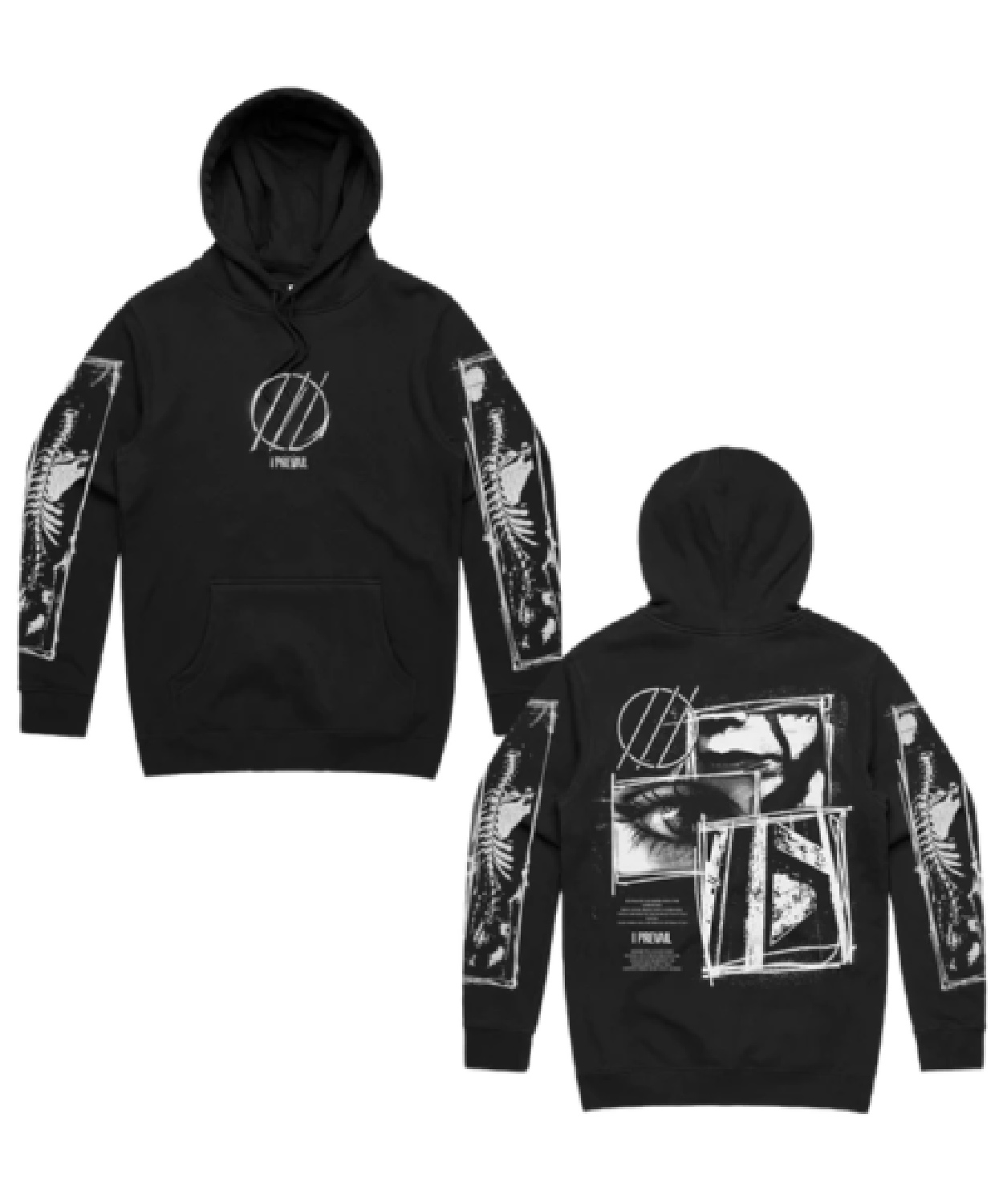 Eye Sketch Pullover Black Hoodie I Prevail Merch