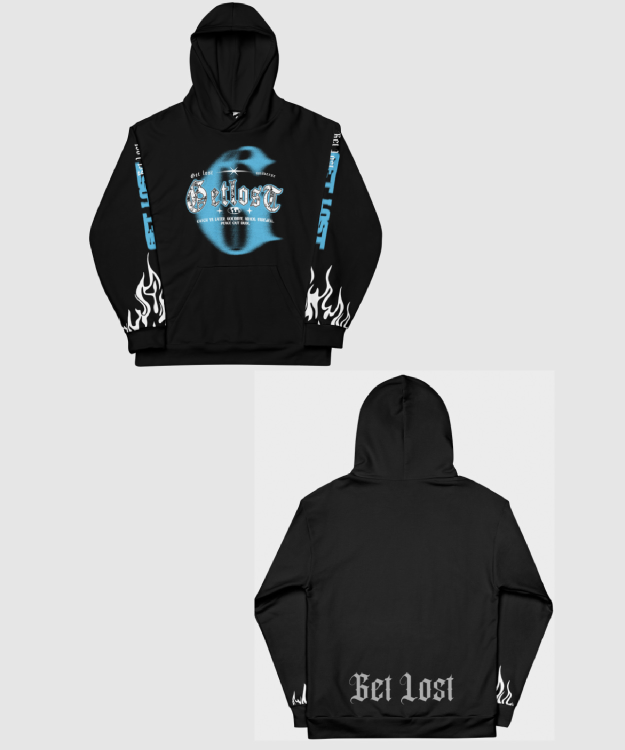 Get Lost Adios Hoodie Nova Rockafeller Shop