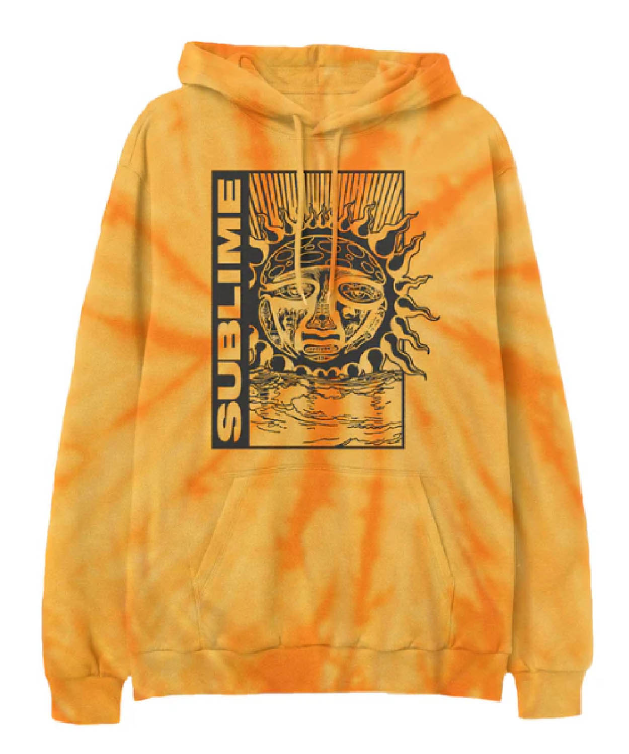 Gold Tie Dye Sublime Hoodie Sublime Lbc Store