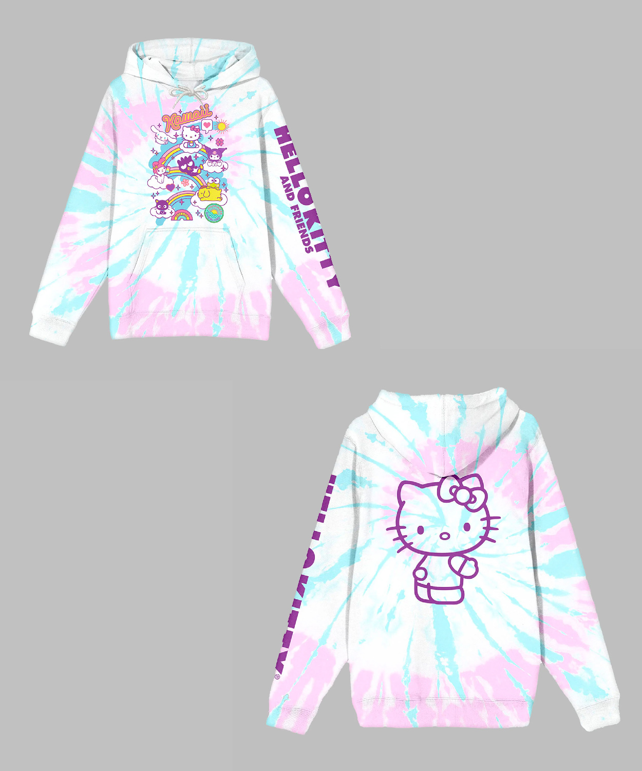 Hello Kitty Pastel Tie Dye Pullover Hoodie Collector Soutpost Shop