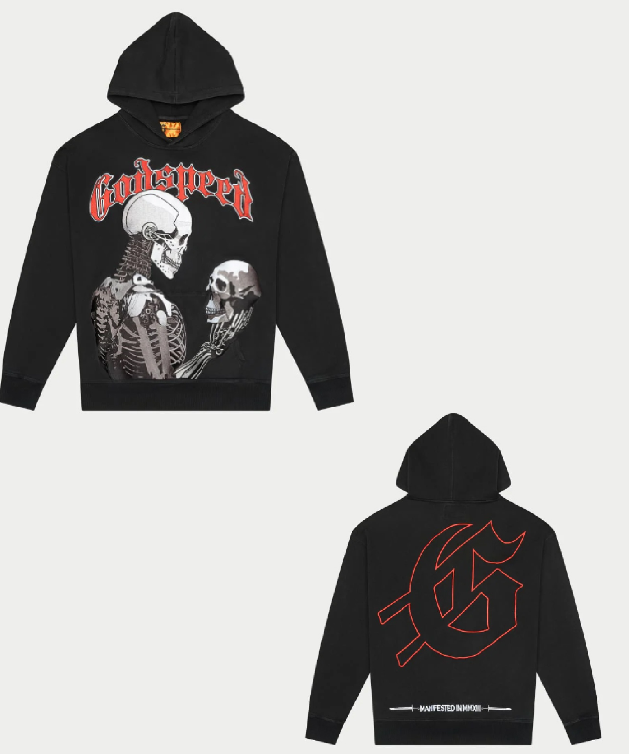 Mankind Vs Ai Embroidered Black Hoodie 1