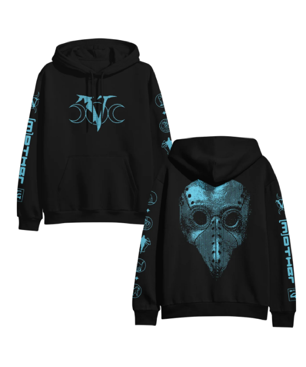 Plague Doctor Black Hoodie Veil Of Maya And Shop