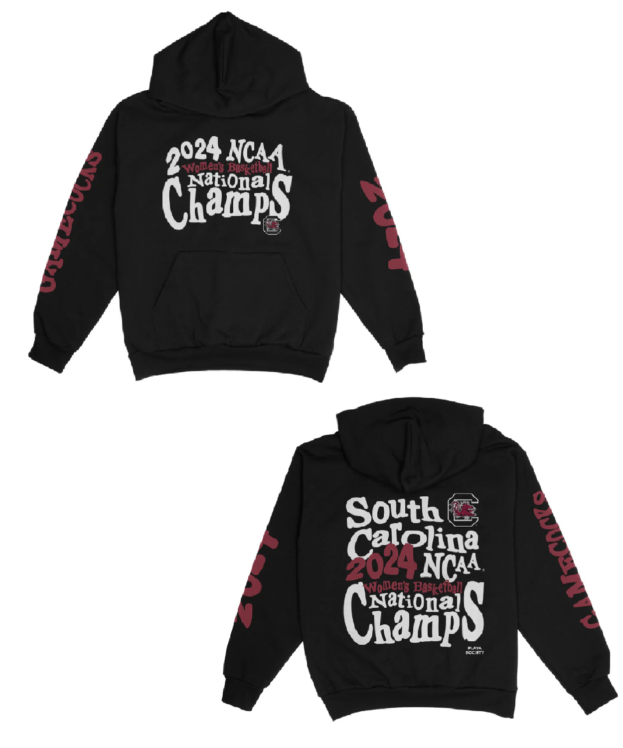 Playa Society 2023 South Carolina Ncaa Champs Hoodie