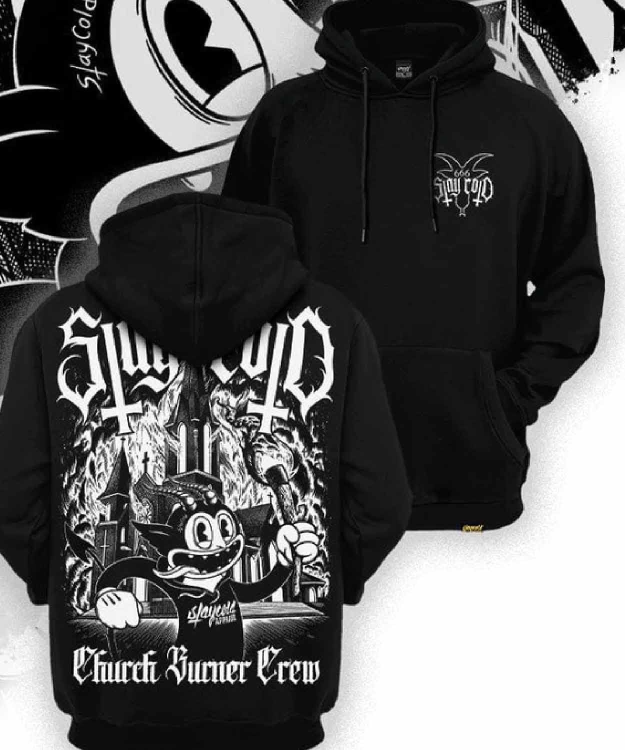 Stay Cold Apparel Church Burner Crew Hoodie 1