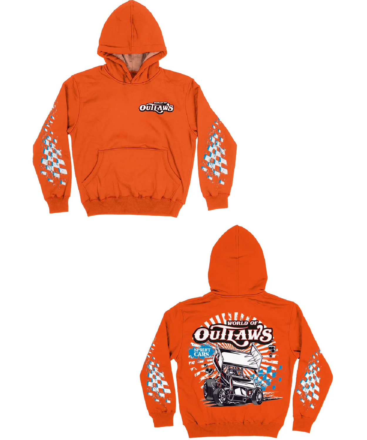 Woo Officially Licensed By Vive La Fete Sprint Cars Orange Women Hoodie Vivelafete Shop