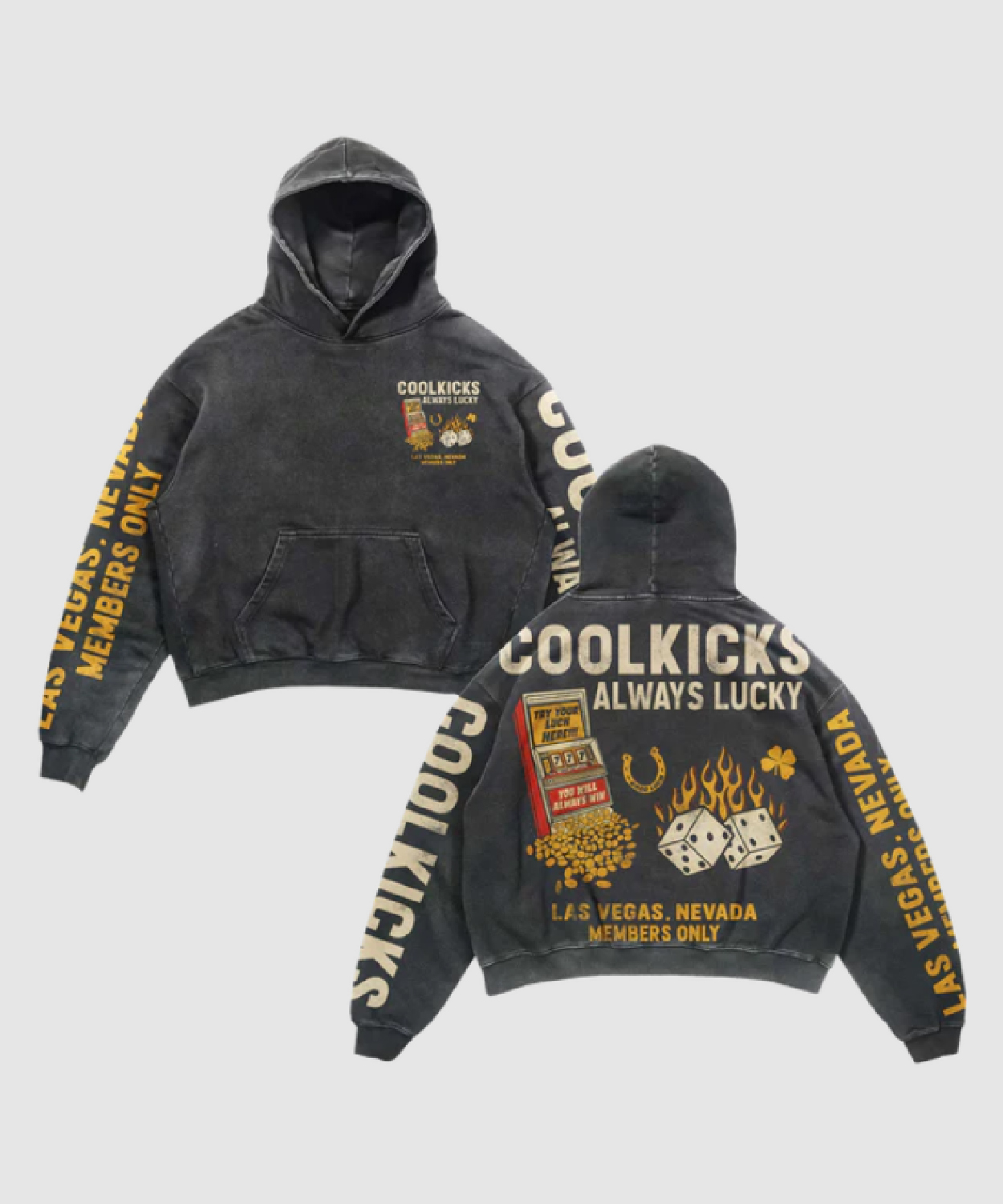 Always Lucky Cool Kicks Acid Wash Hoodie Coolkicks Shop