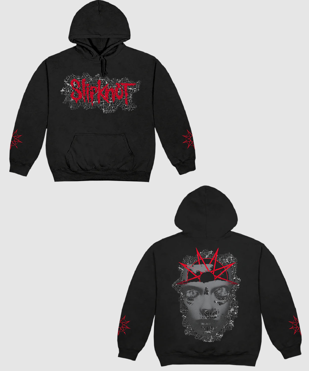 Cracked Logo Hoodie Slipknot Merch