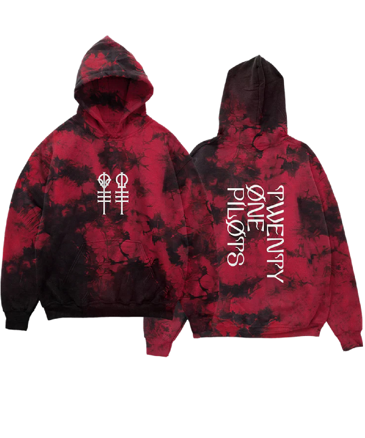 Keys Red Wash Hoodie Warner Music Shop