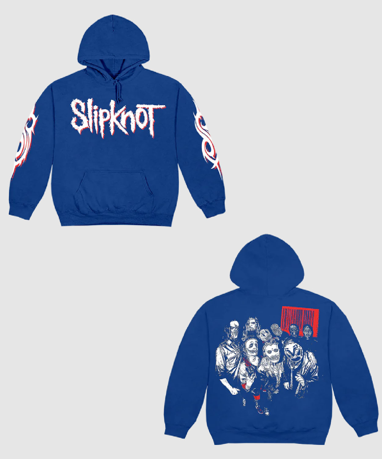 Royal Blue Hoodie Slipknot Merch