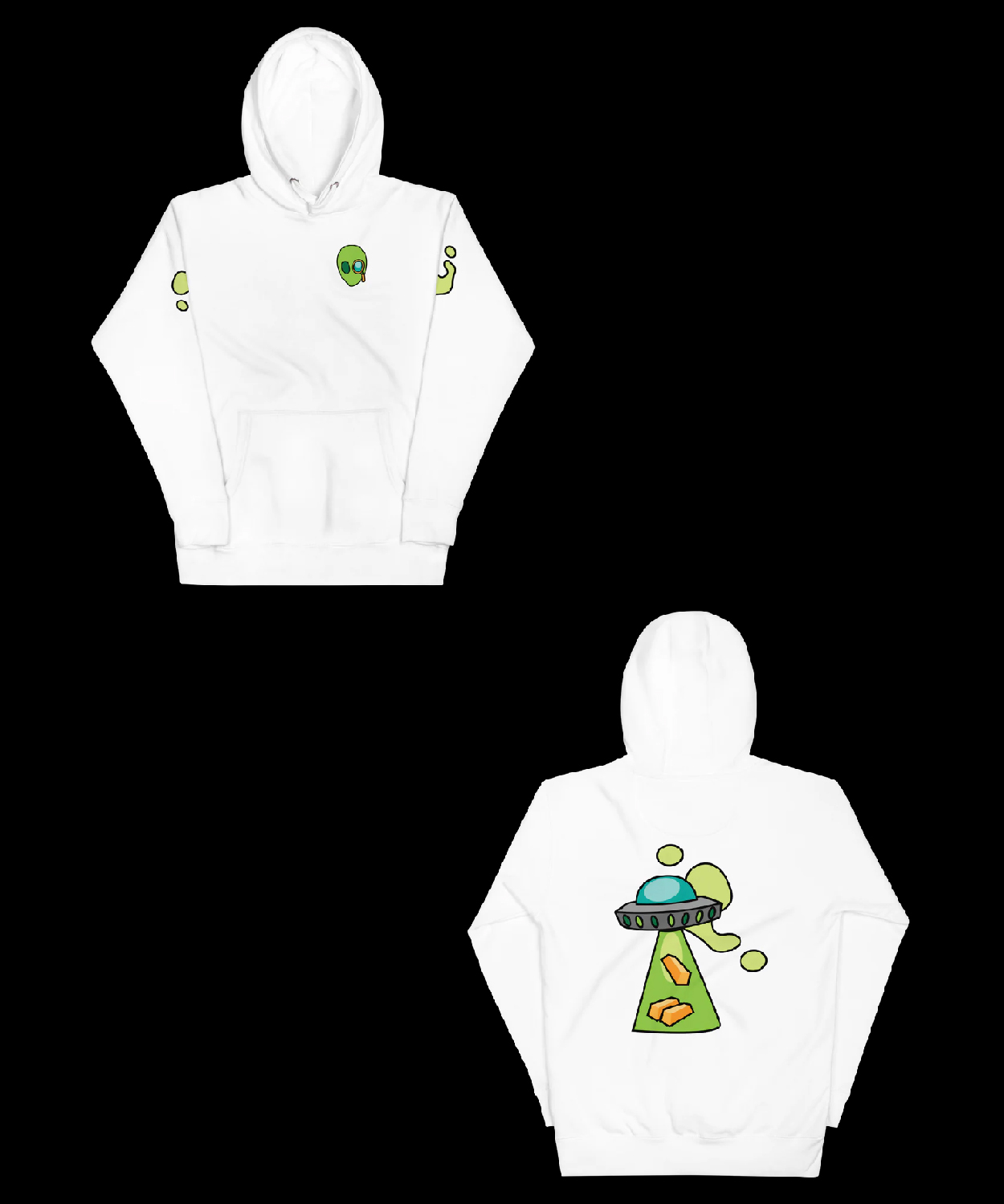 Shirtoffmyback Balling Alien Hoodie