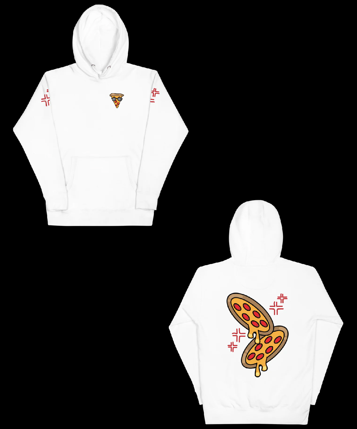 Shirtoffmyback Dude Pizza Hoodie