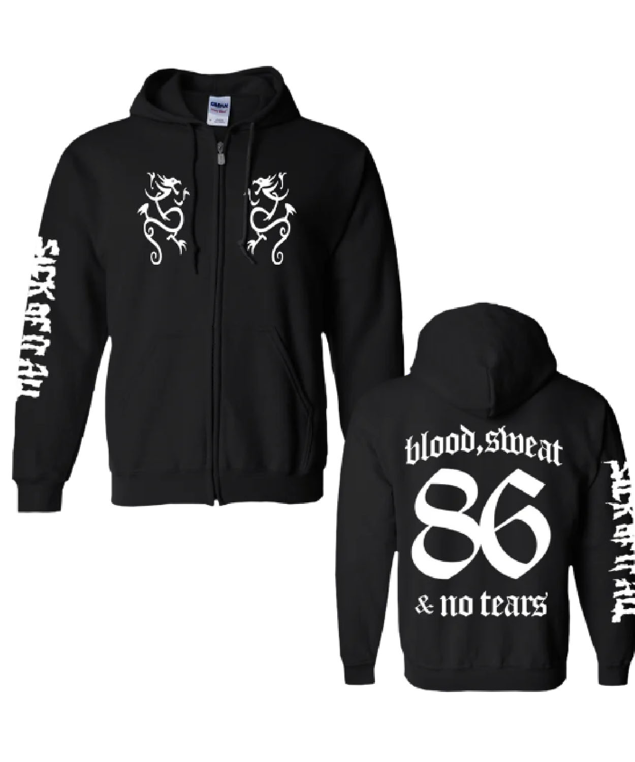 Sick Of It All Blood Sweat And No Tears Zip Hood Allin Merch Shop