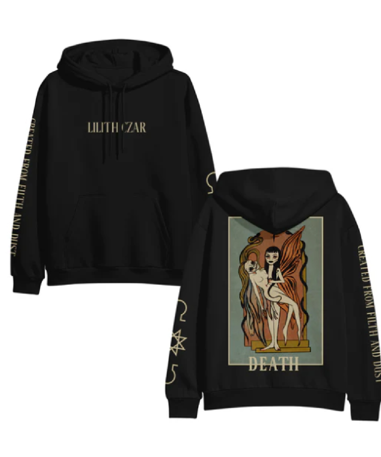 Tarot Death Black Hoodie Lilith Czar Merch