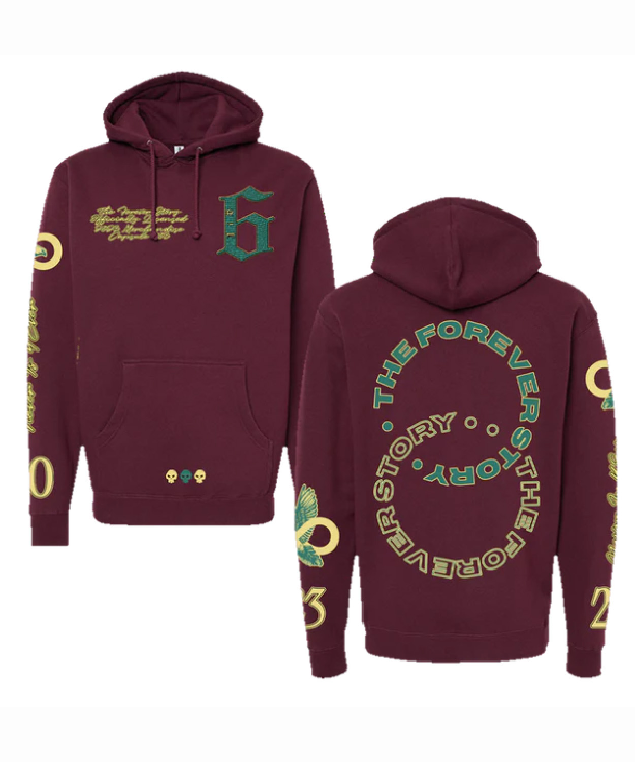 The Forever Story Maroon Hoodie Jid Manhead Merch