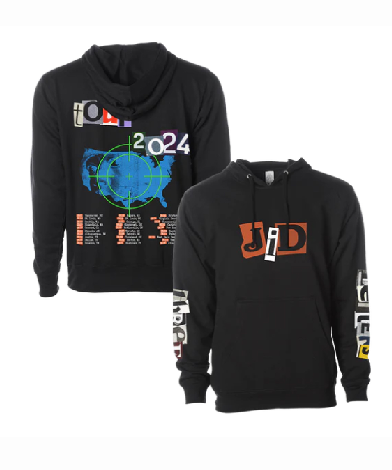 Three Letter Tour Hoodie Jid Manhead Merch