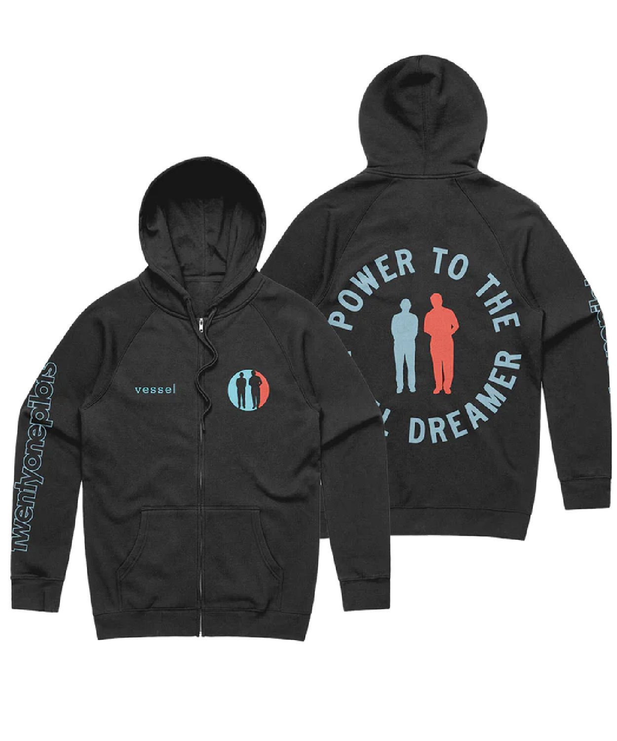 Vessel Power To The Local Dreamer Zip Up Hoodie Warner Music Shop