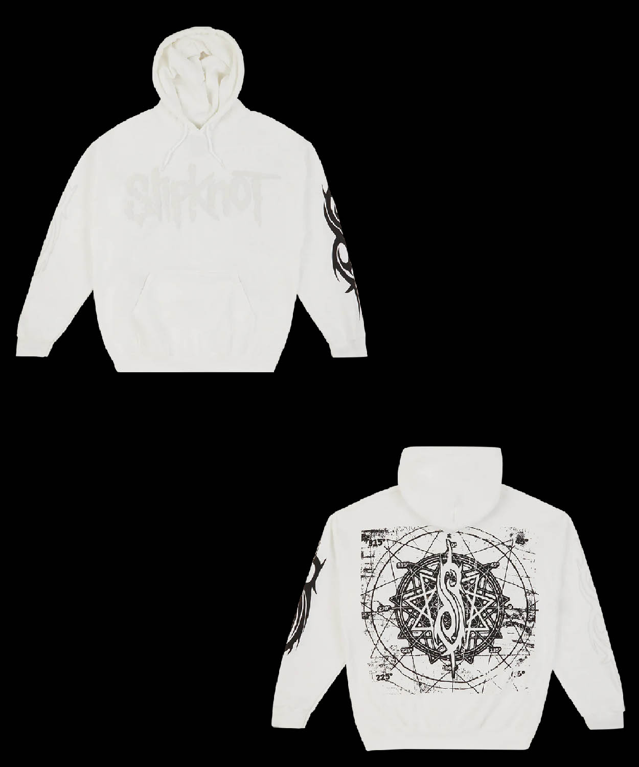 White Logo Hoodie Slipknot Merch