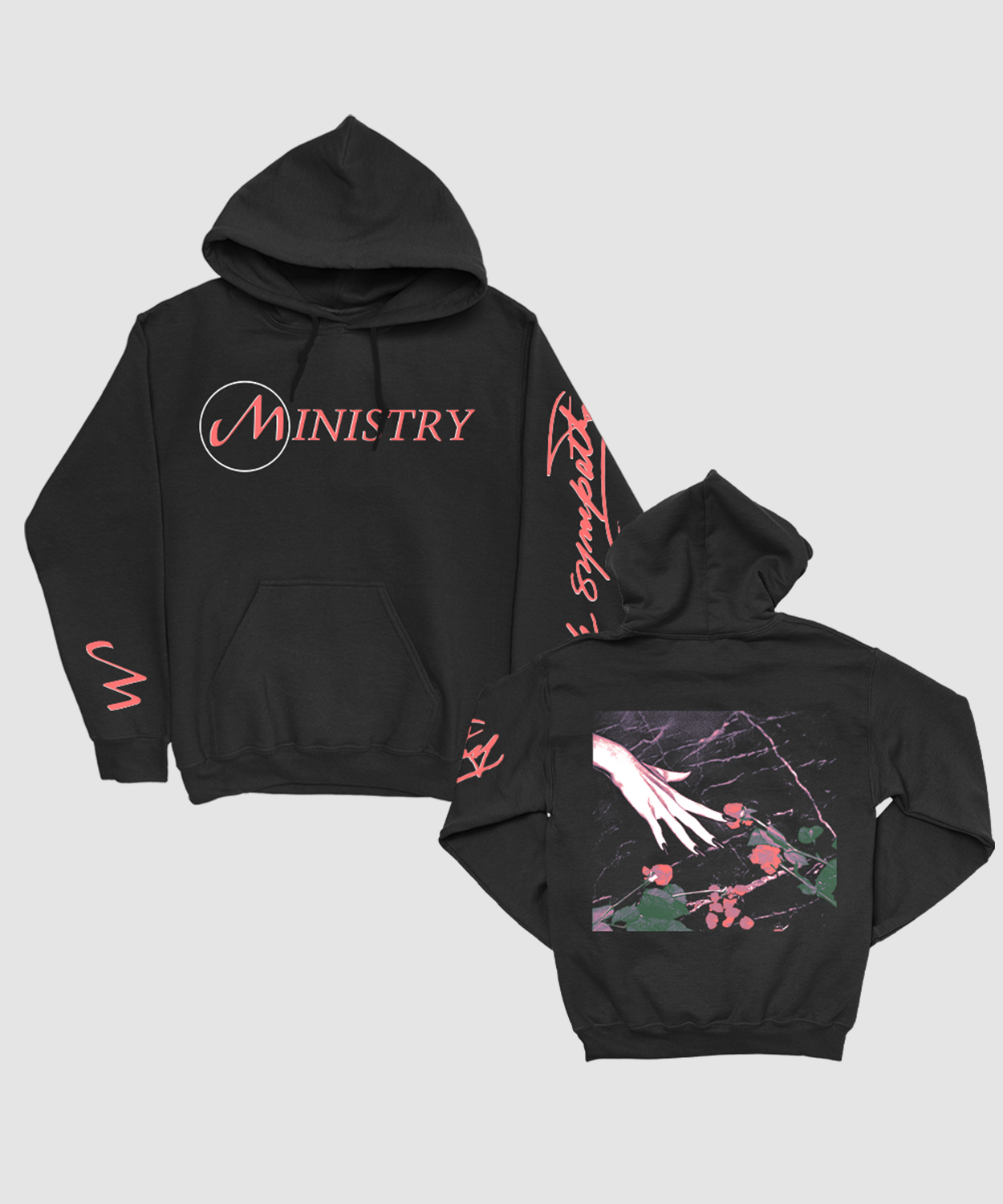 With Sympathy Pullover Black Hoodie Ministry Official Shop