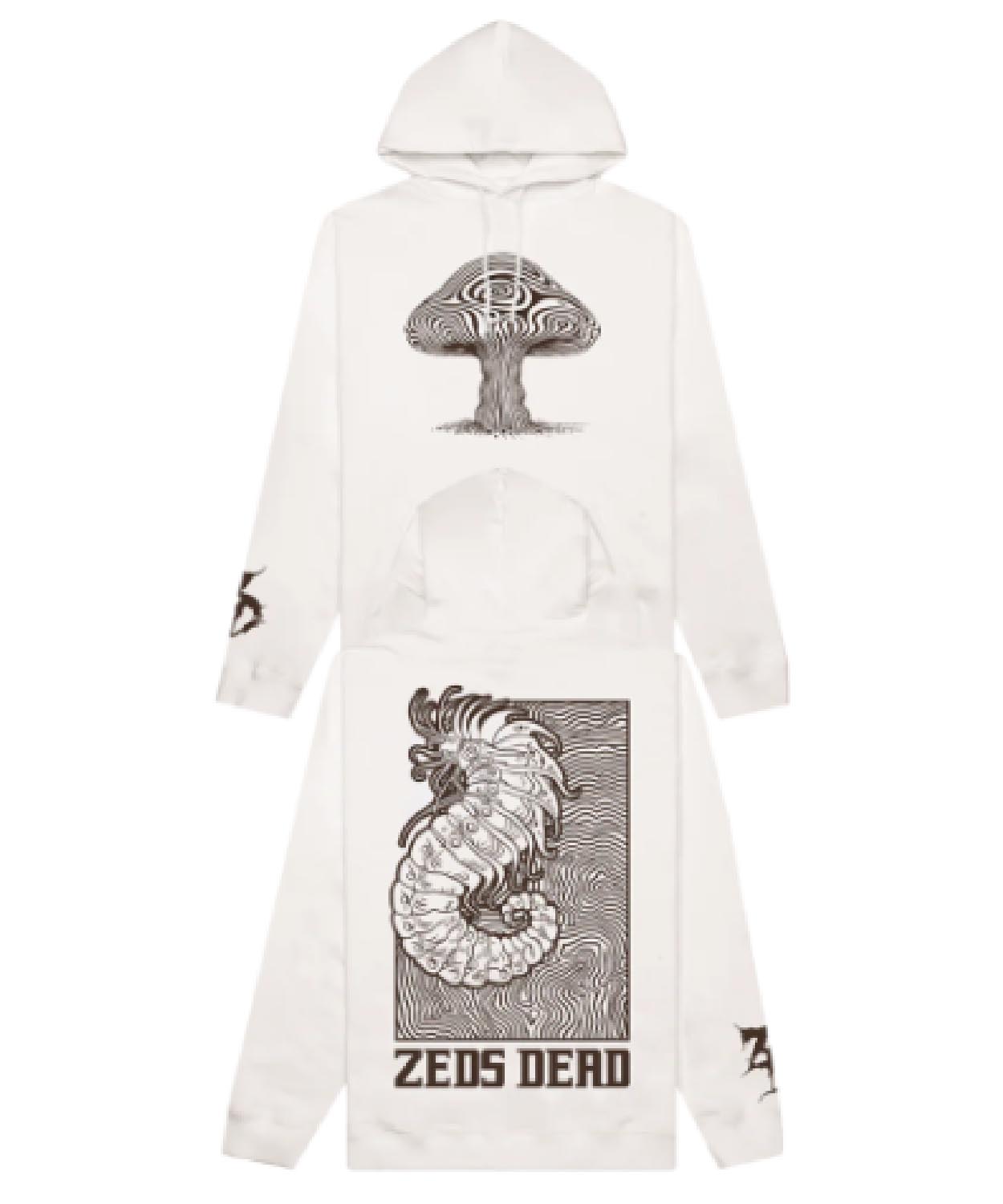 Zeds Dead Earworm Heavyweight Bone Hoodie Zeds Dead Shop