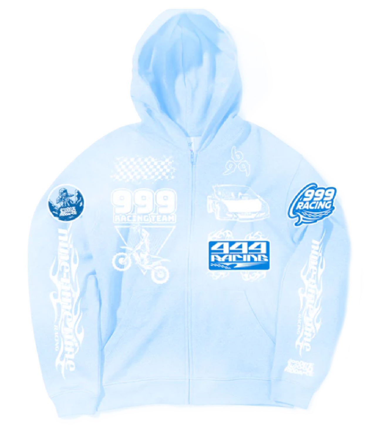 Goodbye Sky Race Zip Hoodie 999 Club Shop Merch Store