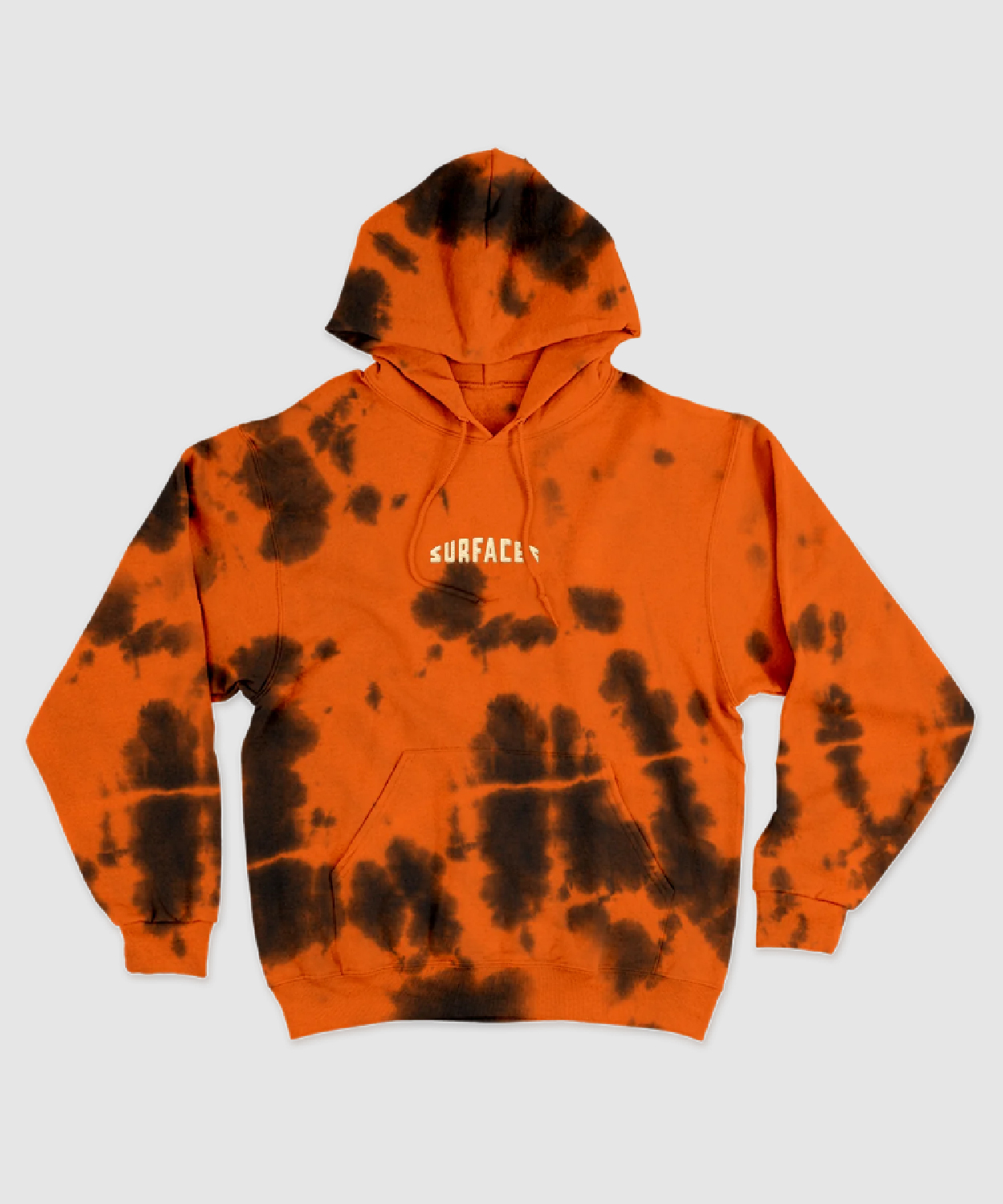 Orange And Black Dye Hoodie Surfaces Music Shop Merch Store