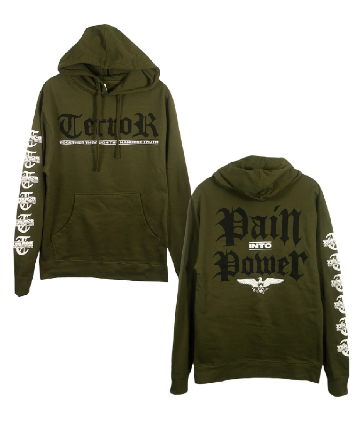 The Hardest Truth Alpine Green Hoodie Pure Noise Shop Merch Store