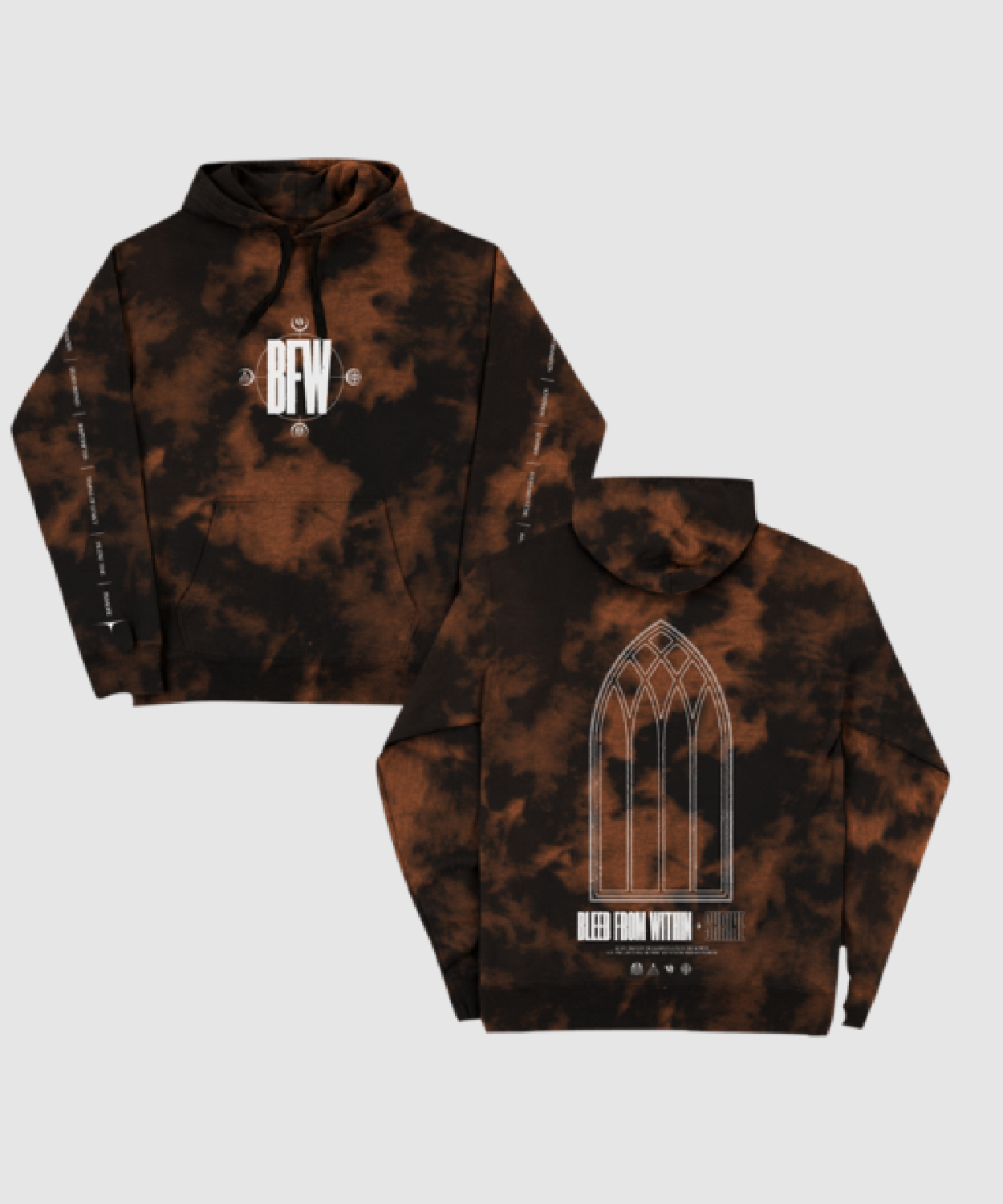 Custom Shrine Tie Dye Hood Bleed From Within Shop Merch Store